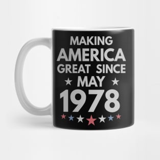 42nd Birthday Gift Making America Great Since May 1978 Mug